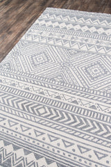 Momeni Mallorca Wool Hand Hooked Gray Area Rug 9'x12'