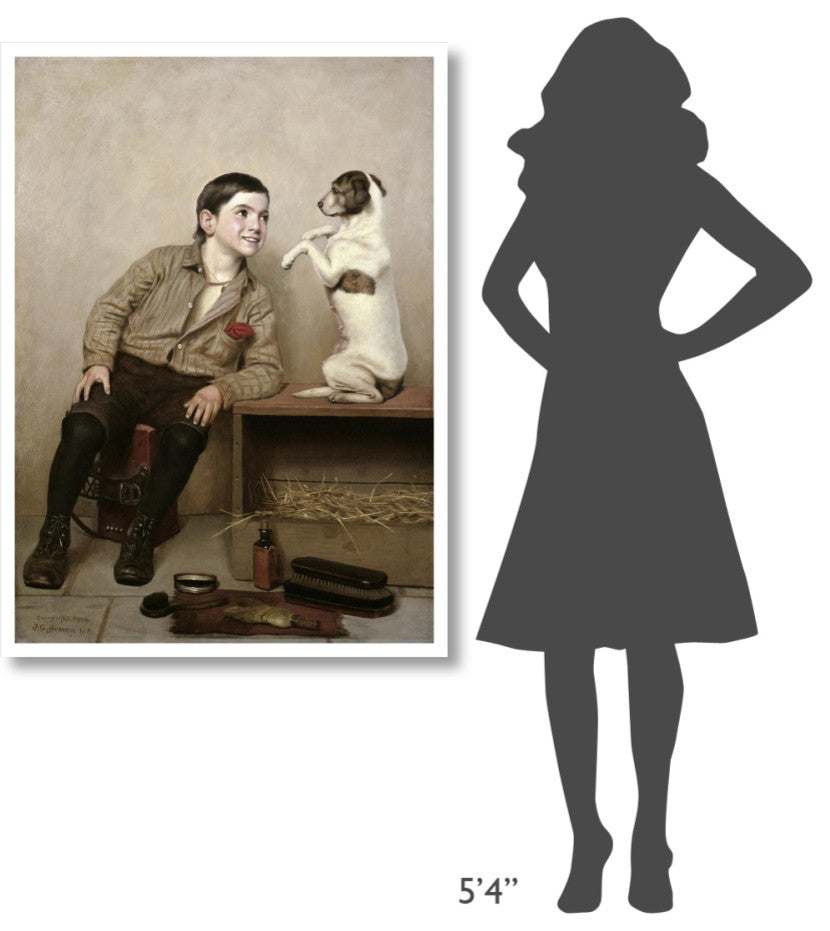 "Begging" Digital Paper Print by John George Brown, 33"x46"