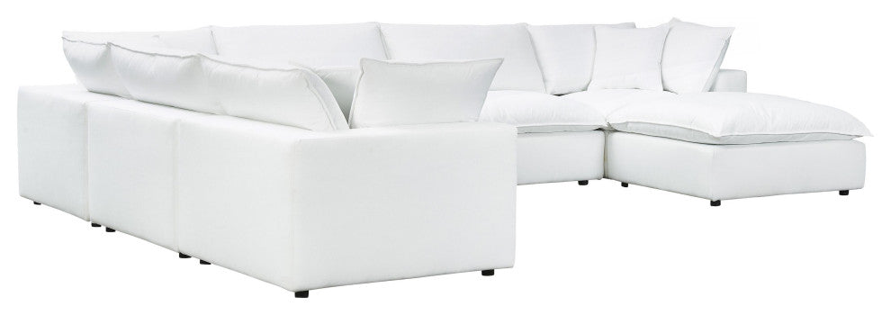Cali Pearl Modular Large Chaise Sectional