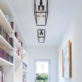 Golden Lighting 2072-FM41 Wesson 5 Light 41"W Flush Mount Linear - Matte Black