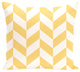 Zigzag Jag Geometric Print Outdoor Pillow, Lemon, 20"x20"