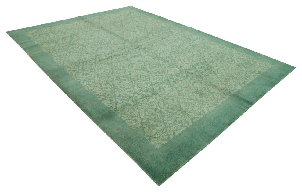 Rug N Carpet - Hand-Knotted Oriental 8' 6" x 11' 10" Wool Oushak Area Rug