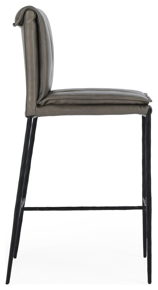 Mayer 26" Counter Stool, Pewter Gray