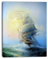 "Large Sailing Boat" Canvas Print