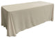 LA Linen Rectangular  Polyester Poplin Tablecloth, Light Gray, 90"x156"
