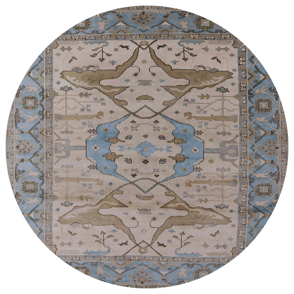 Ahgly Company Indoor Round Mid-Century Modern Area Rugs, 5' Round