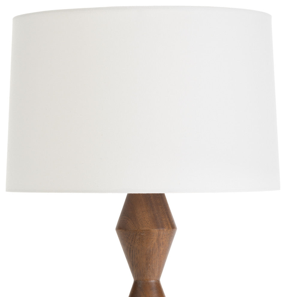 Crew Walnut Buffet Lamp, Natural Linen Shade
