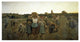 "The Recall of the Gleaners" Print by Jules Adolphe Breton, 32"x17"