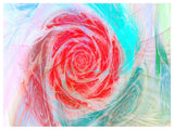 Mysterious Abstract Rose, Floral Canvas Art Print, 40"x30"