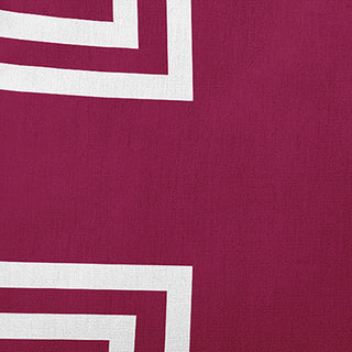 Corner Stripes Polyester Indoor/Outdoor Pillow, Maroon Red, 18"x18"