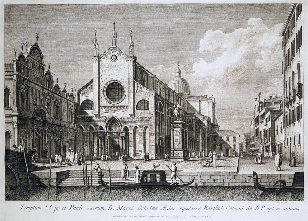 Antonio Visentini Piazza Santi Giovanni e Paolo Wall Decal