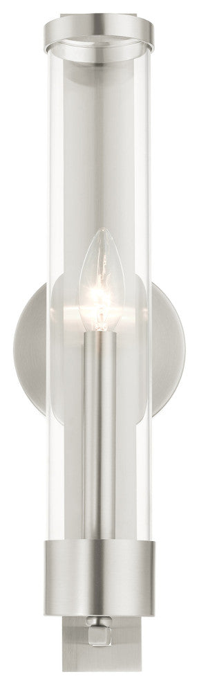 Brushed Nickel Transitional, Versatile, Clean, Modern Classic, Single Sconce