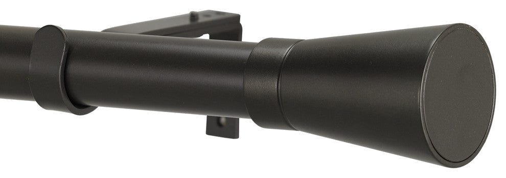 Linea Non-Telescoping Curtain Rod, Oil Rubbed Bronze, 48''