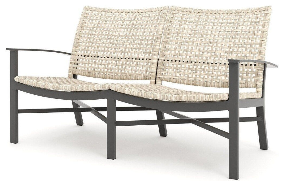Jasper Loveseat, Textured Pewter