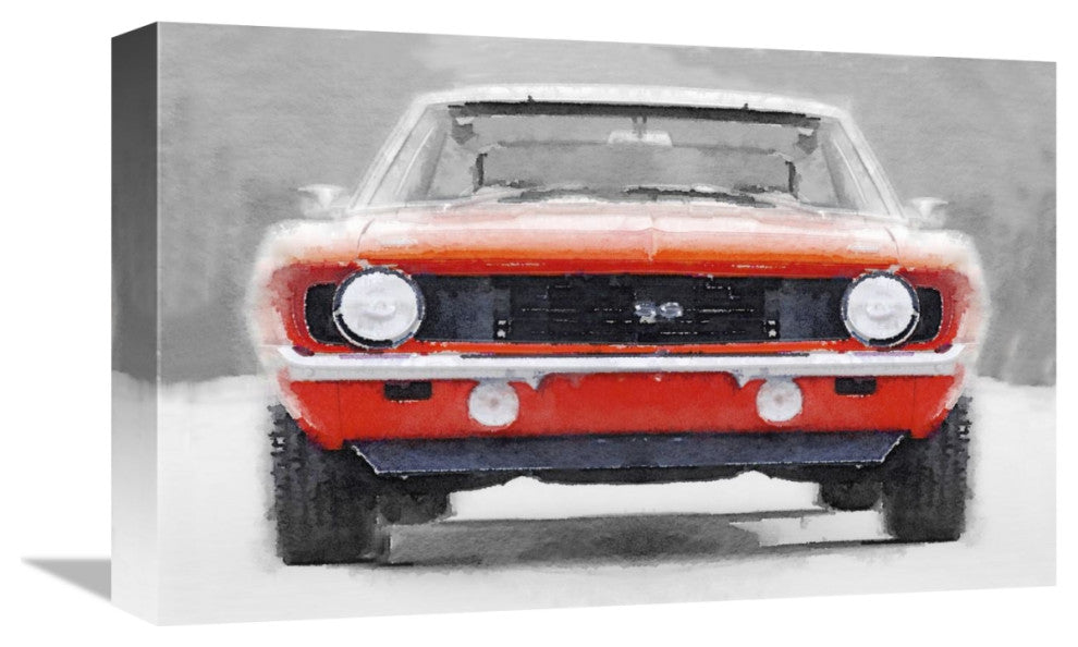 "1968 Chevy Camaro SS Watercolor" Fine Art Print