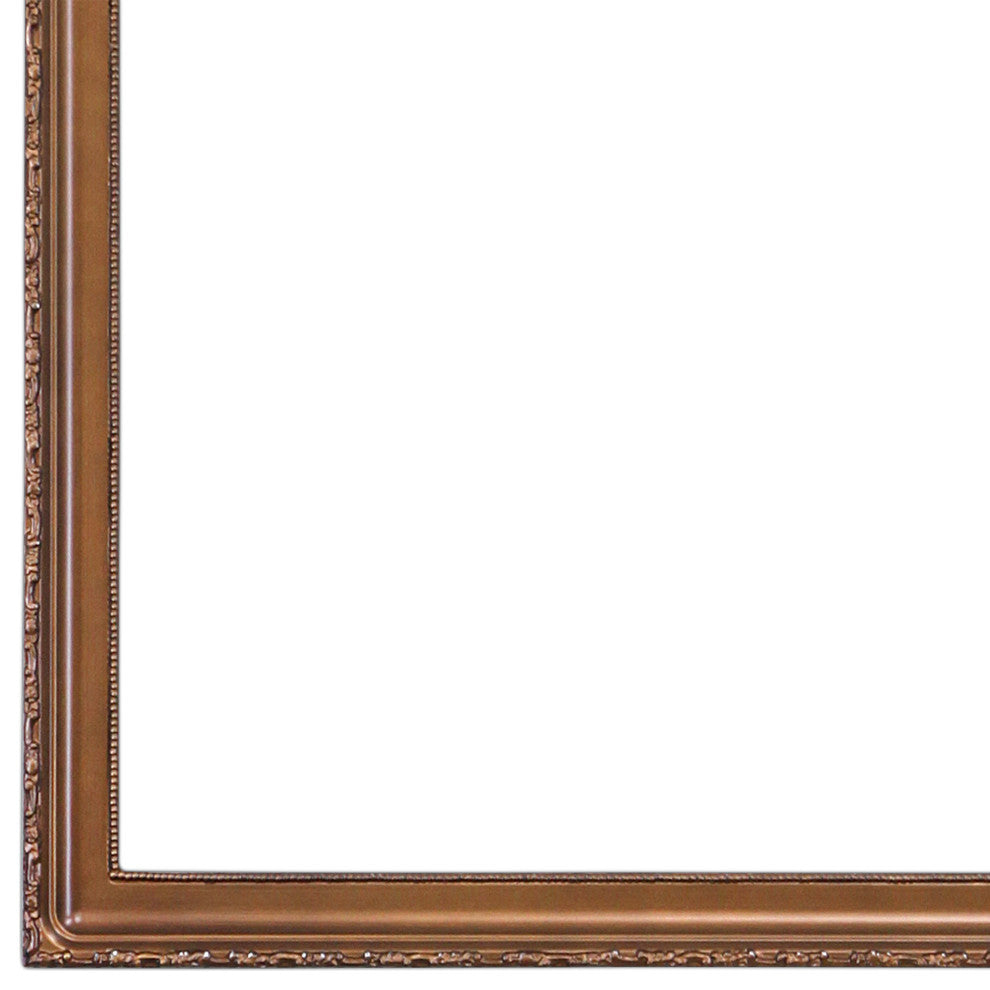 Angelina Framed Mantel Mirror, Clover Cathedral, 38.6"x27.6", Autumn Bronze