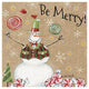 "Sweet Snowmen IV" Digital Paper Print by Anne Tavoletti, 20"x20"