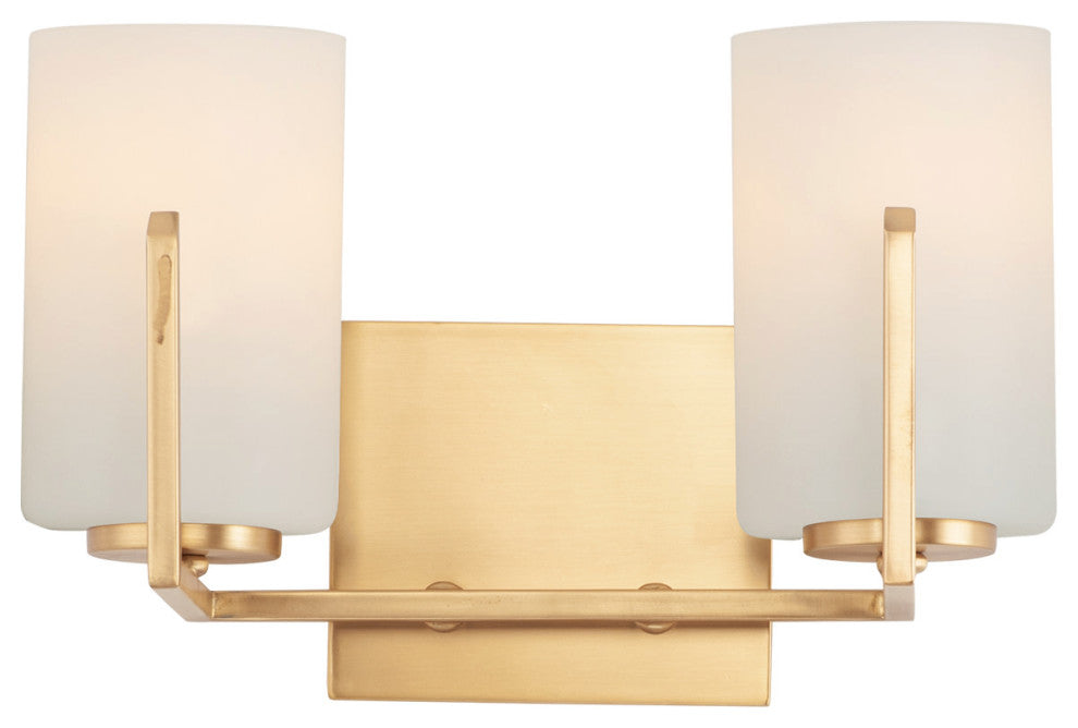 Maxim 21282SW Dart 2 Light 13"W Bathroom Vanity Light - Satin Brass