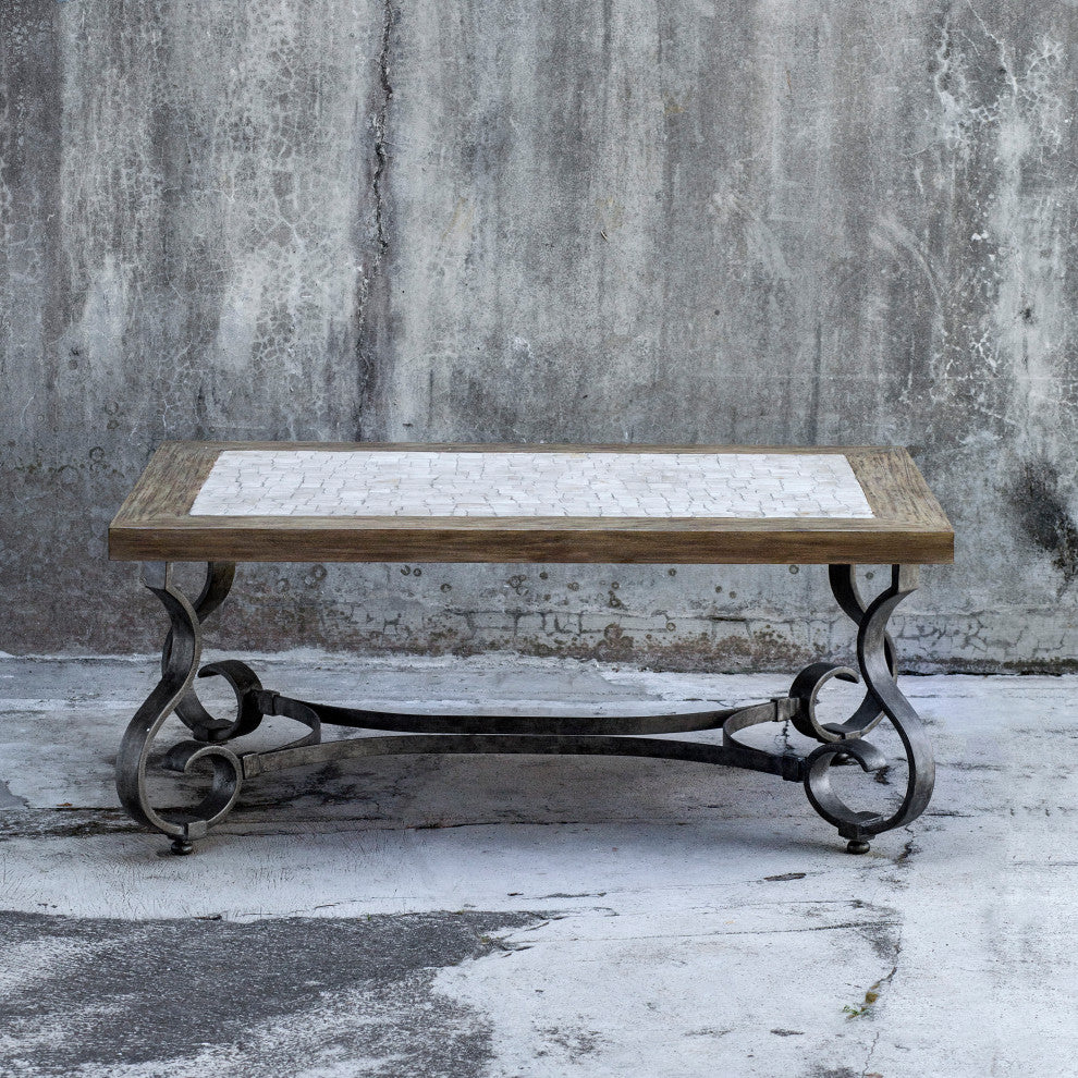 Uttermost Mona Light Honey Stained Coffee Table