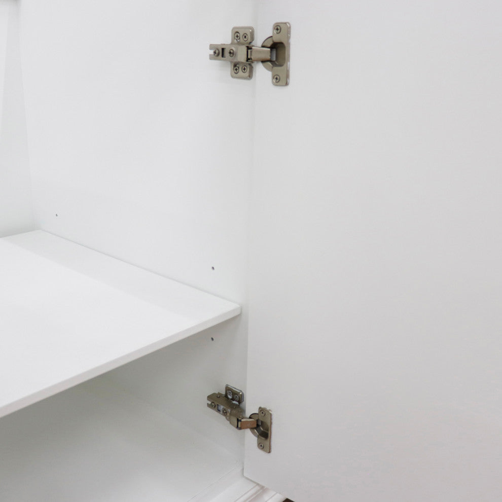 48" Single Vanity, White Finish- Cabinet Only