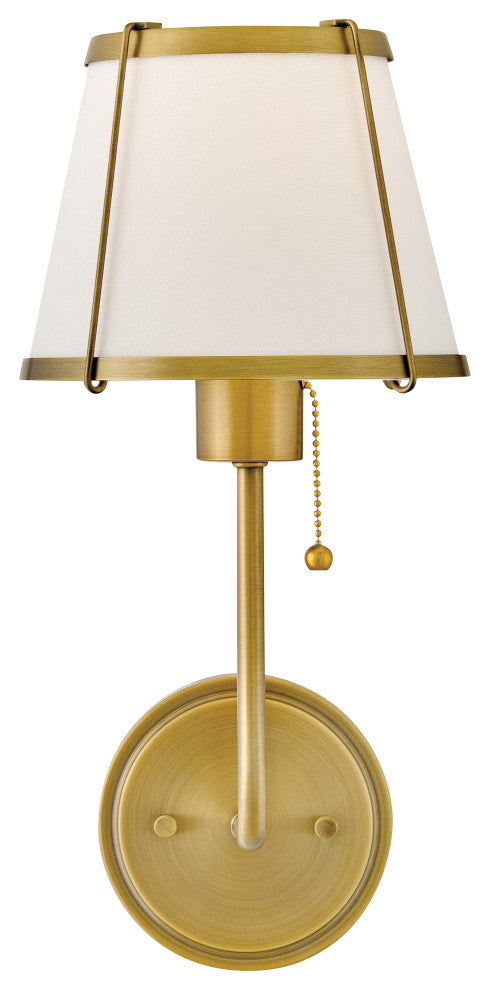 Hinkley Clarke Medium Single Light Sconce, Lacquered Dark Brass