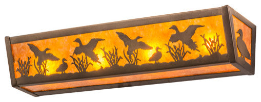 24"W Ducks In Flight Vanity Light