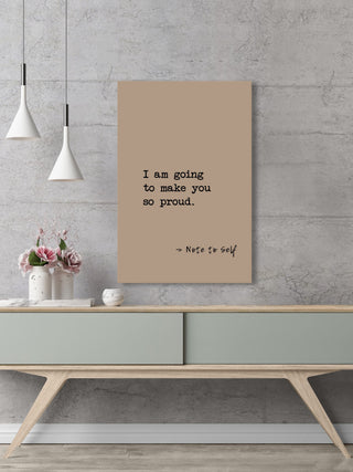 "Note to Self" Painting Print on Wrapped Canvas, 16x24