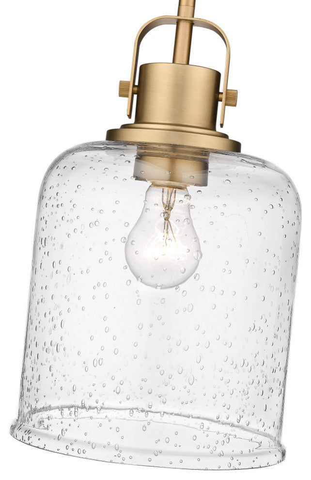 Zlite 340P8-HG 1-Light Pendant, Clear Seeded