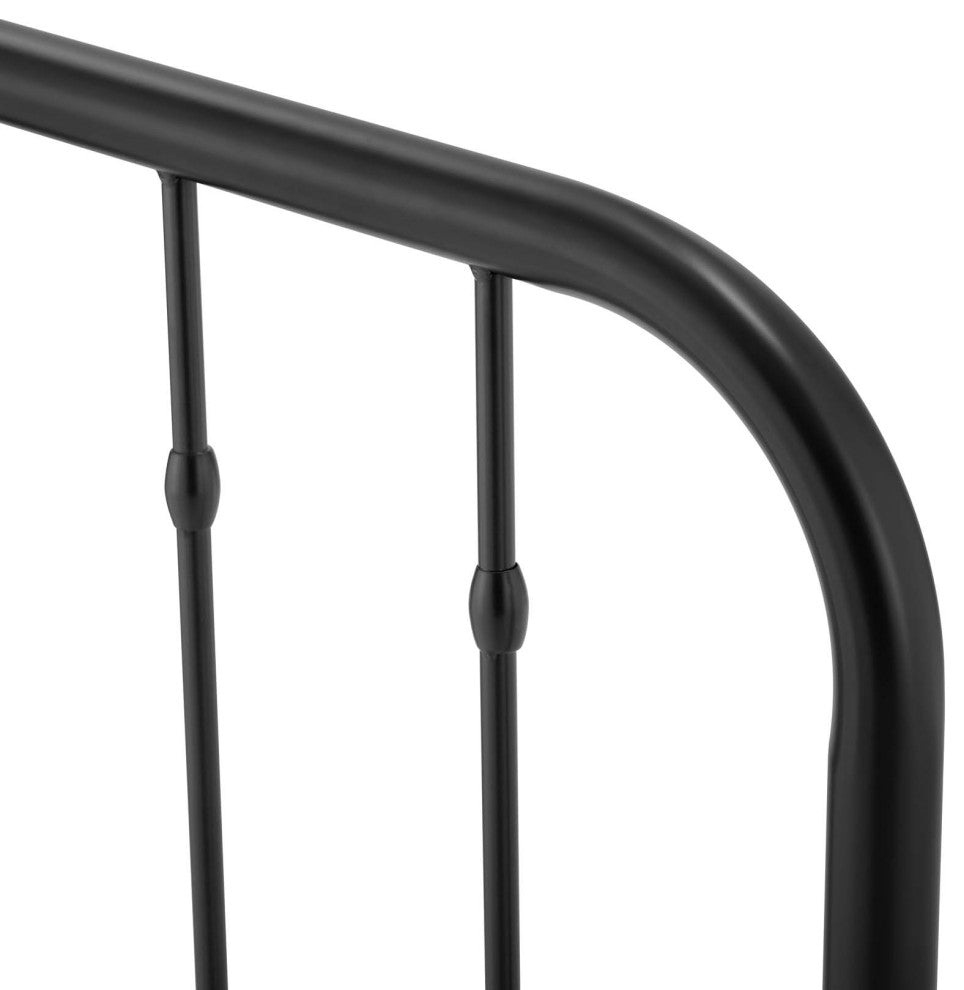 Headboard, Queen Size, Metal, Black, Modern Farmhouse, Bedroom Master Suite