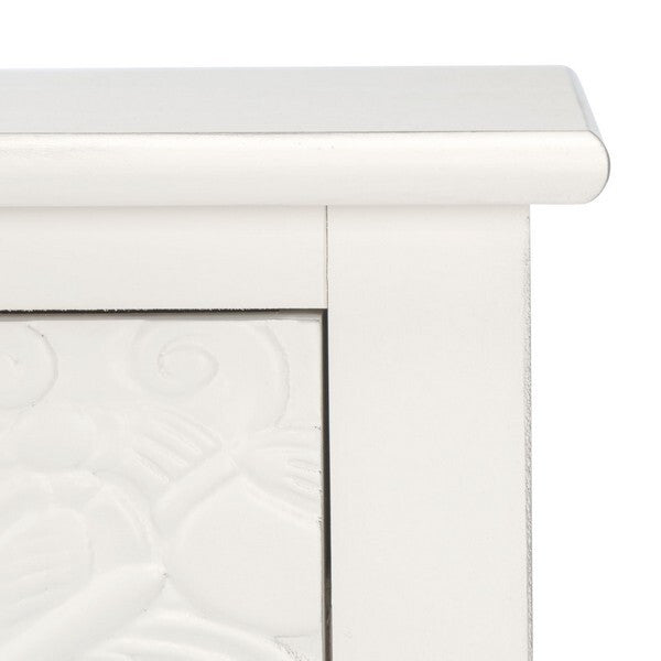 Safavieh Josie 2 Drawer Console Table, Distressed, White