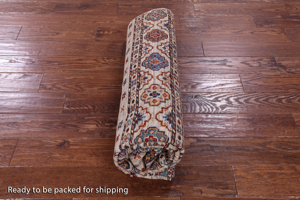 Khorjin Super Kazak Handmade Wool Rug 5' 6" X 7' 9" - Q12311
