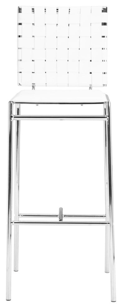 Criss Cross Bar Chair, Set of 2 White