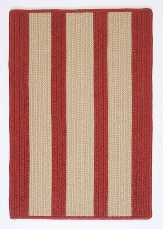 Boat House BT79 Rust Red Indoor/Outdoor Area Rug, Rectangular 5'x8'