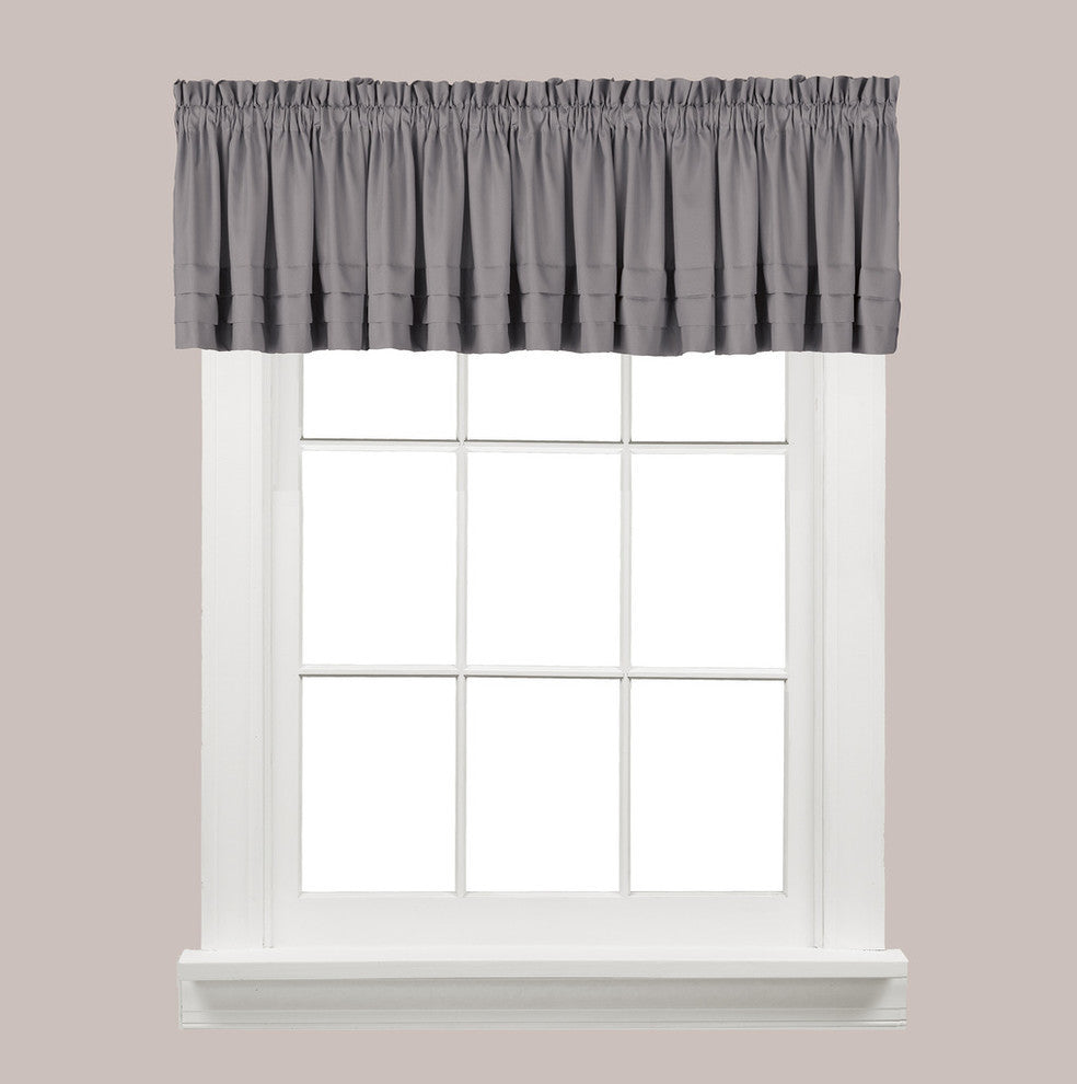 SATURDAY KNIGHT HOLDEN 58x13 VALANCE, DOVE GRAY
