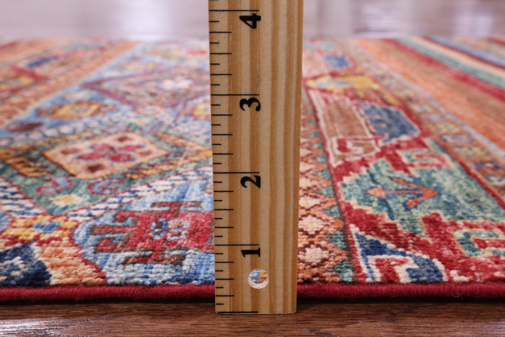 2' 7" X 4' 1" Khorjin Super Kazak Hand-Knotted Wool Rug - Q12344