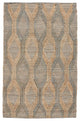 Classic Home Sylmar Natural/Mineral Blue Rug, 2.6'x8'
