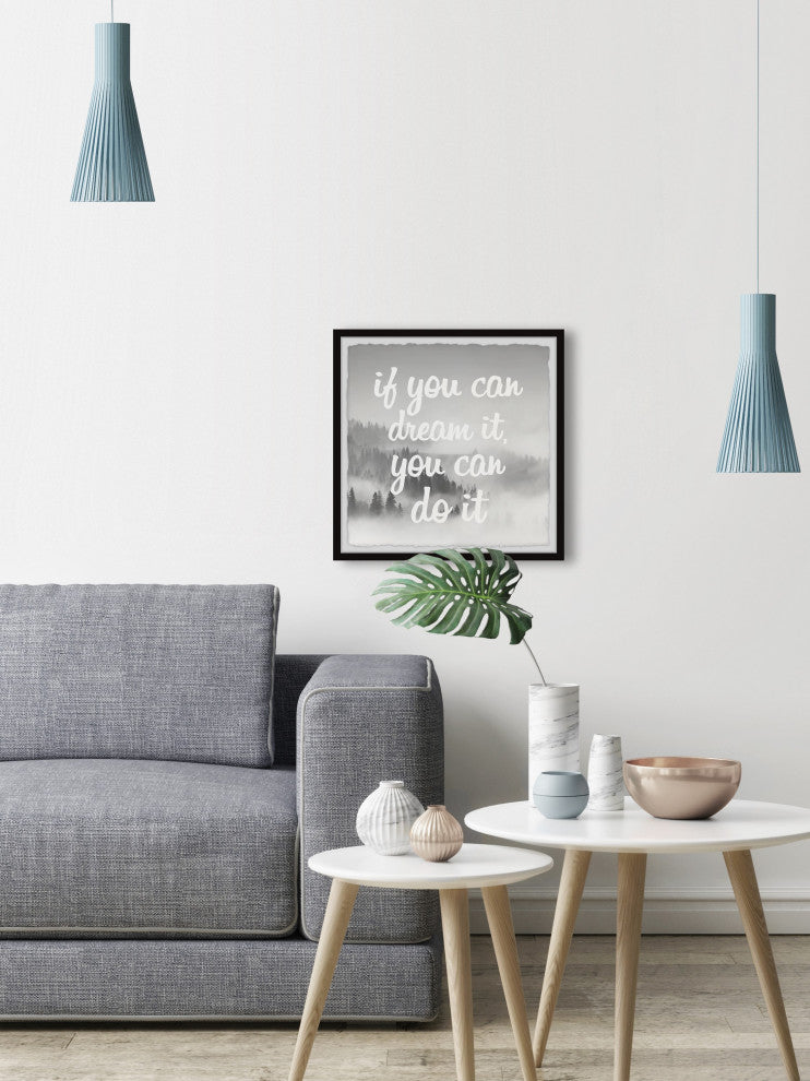 "Dream It and Do It" Framed Painting Print, 32x32