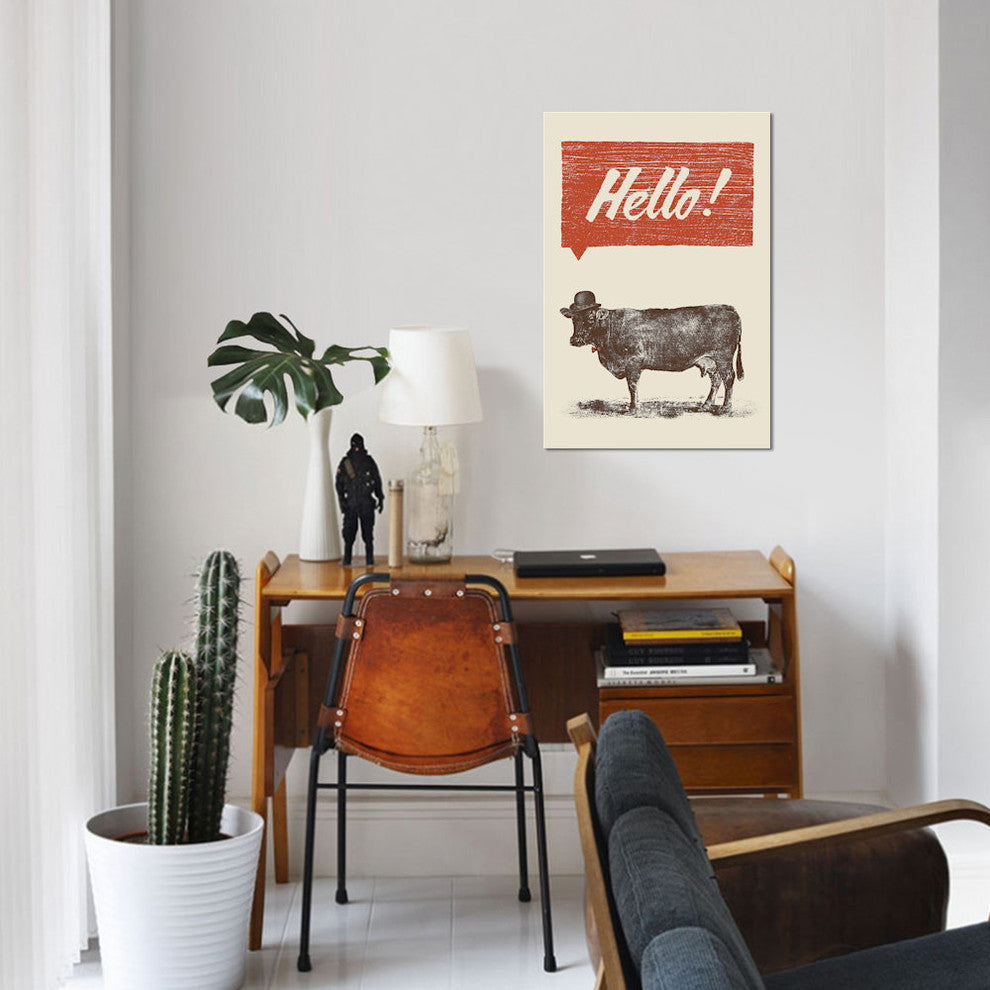 "Hello" by Florent Bodart, Canvas Print, 18"x12"