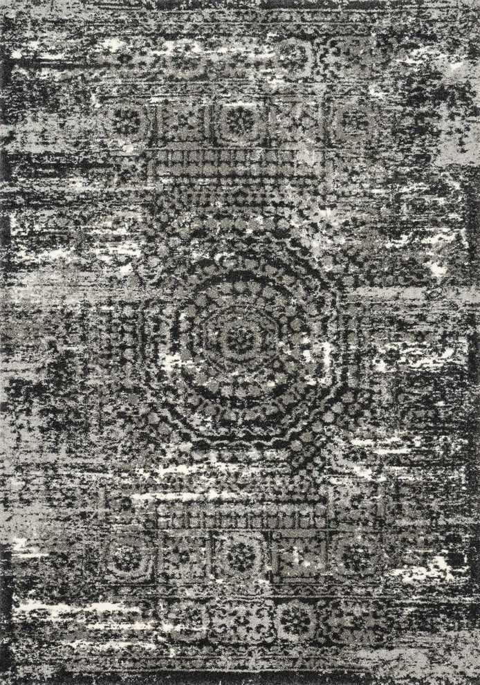 Graphite / Black Viera VR-11 Area Rug by Loloi, 2'5"x7'7"