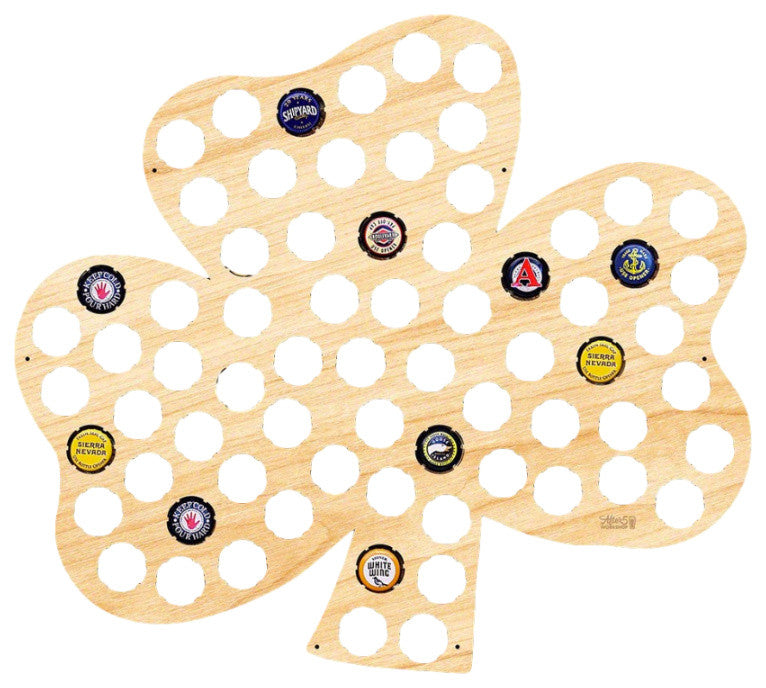 Shamrock Beer Cap Map