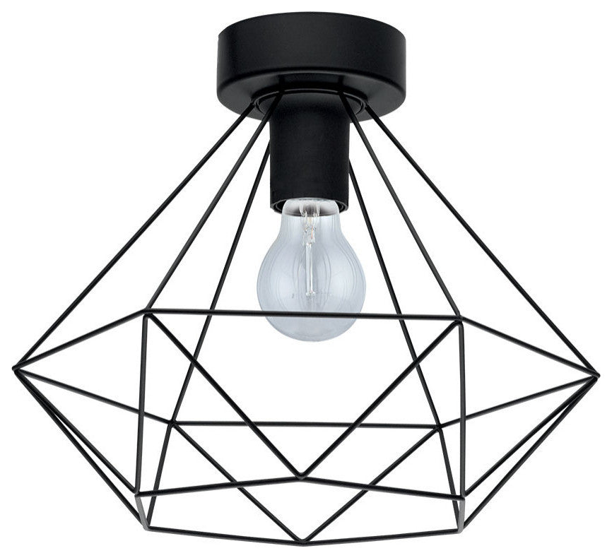 Tarbes 1 Light Ceiling Light Matte Black Matte Black