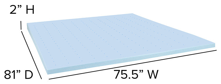 10" CertiPUR-US Foam Pocket Spring Mattress & 2" Gel Memory Foam Topper Bundle,