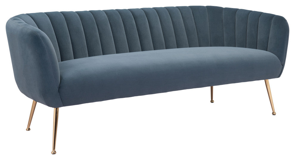 Deco Sofa Gray/Gold