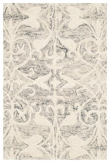 Safavieh Chatham 8' X 10' Hand Tufted Wool Rug in Light Gray and Ivory