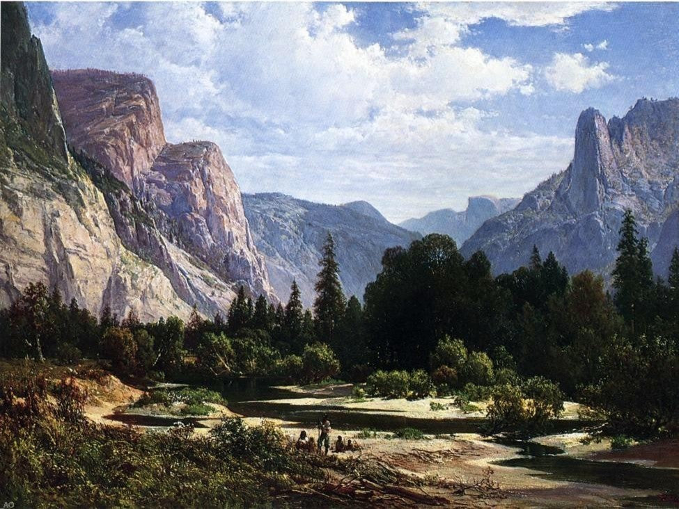 Thomas Hill Resting by a Stream Wall Decal