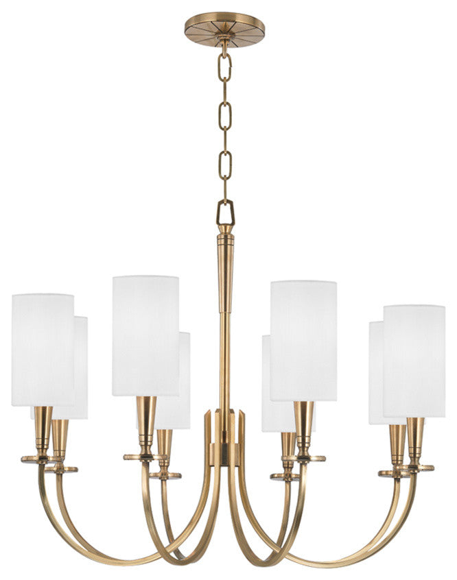 Hudson Valley Mason Eight Light Chandelier 8028-AGB
