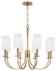 Hudson Valley Mason Eight Light Chandelier 8028-AGB