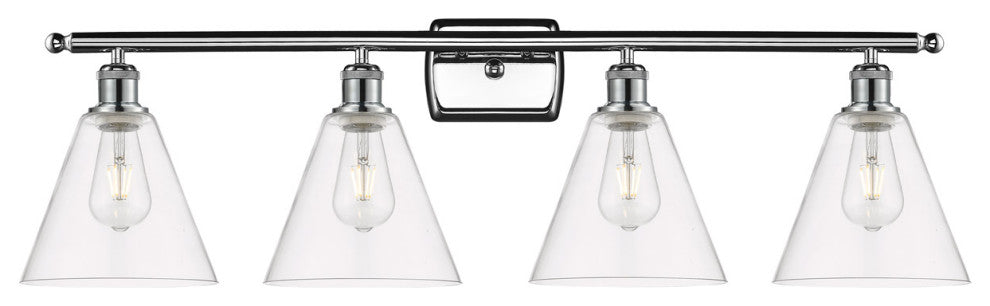 Innovations 516-4W-PC-GBC-82 4 Light Bath Vanity Light, Polished Chrome