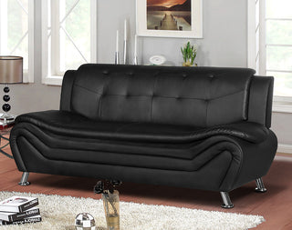 Camille Black Living Room Collection, Sofa