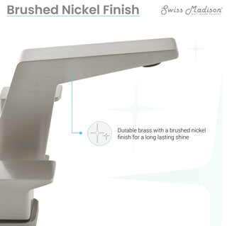 CarrÃ© 8" Widespread 2-Handle Bathroom Faucet, Brushed Nickel